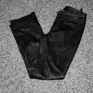 Women's leather pants
